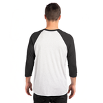 3X-Large Heather White/Vintage Black Next Level 6051 