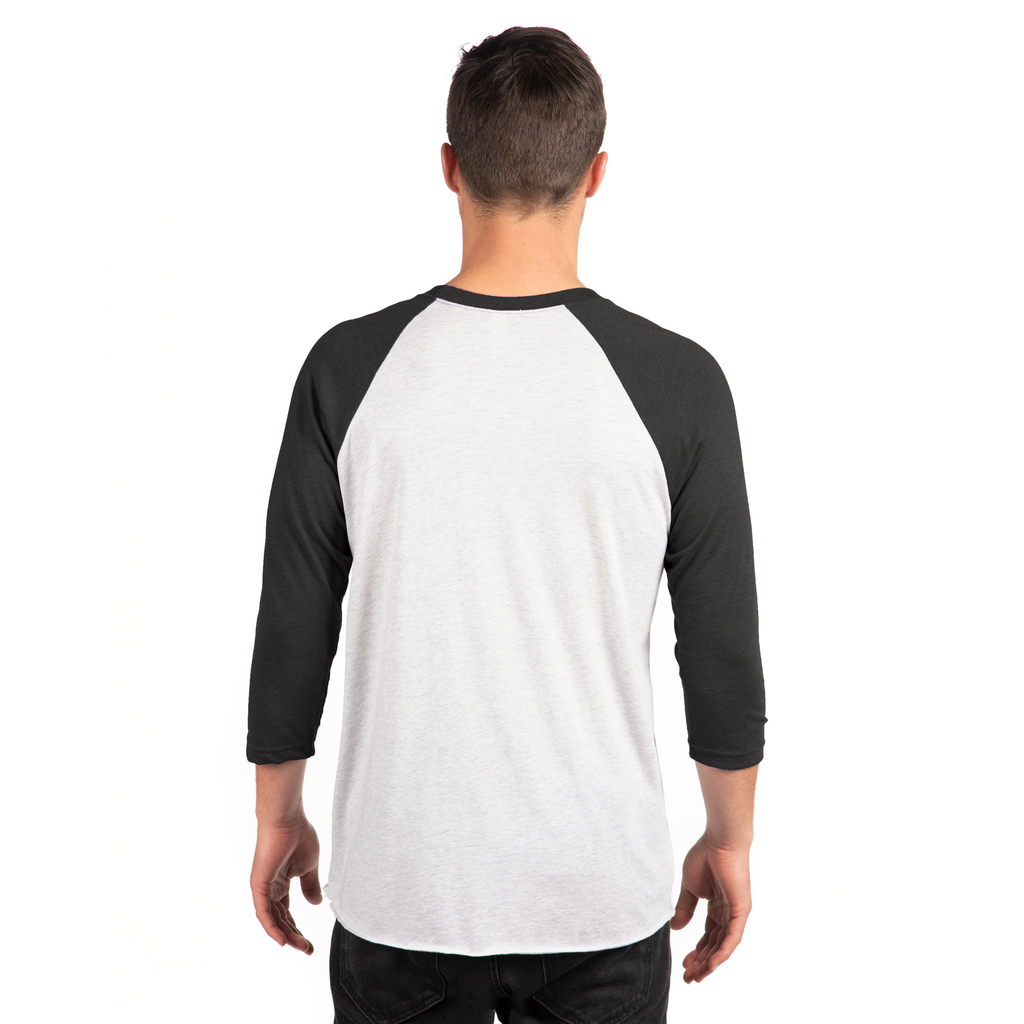 3X-Large Heather White/vintage Black Next Level 6051 
