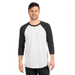 3X-Large Heather White/Vintage Black Next Level 6051 