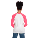 3X-Large Vintage Pink/Heather White Next Level 6051 