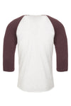 3X-Large Vintage Purple/Heather White Next Level 6051 