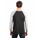 3X-Large Vintage Black/Heather White Next Level 6051 