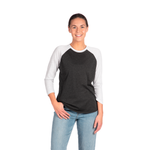 3X-Large Vintage Black/Heather White Next Level 6051 