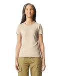 Women's 3X-Large Sand Gildan 64000L 