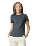 Women's 3X-Large Dark Heather Gildan 64000L 