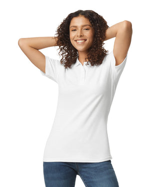 Women's 2X-Large White Gildan 64800L 