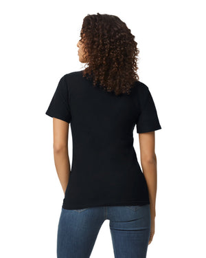 Women's 2X-Large Black Gildan 64800L 