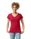 Women's 2X-Large Cherry Red Gildan 64V00L 