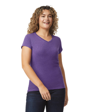 Women's 2X-Large Htr Purple Gildan 64V00L 