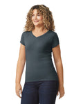 Women's 2X-Large Dark Heather Gildan 64V00L 