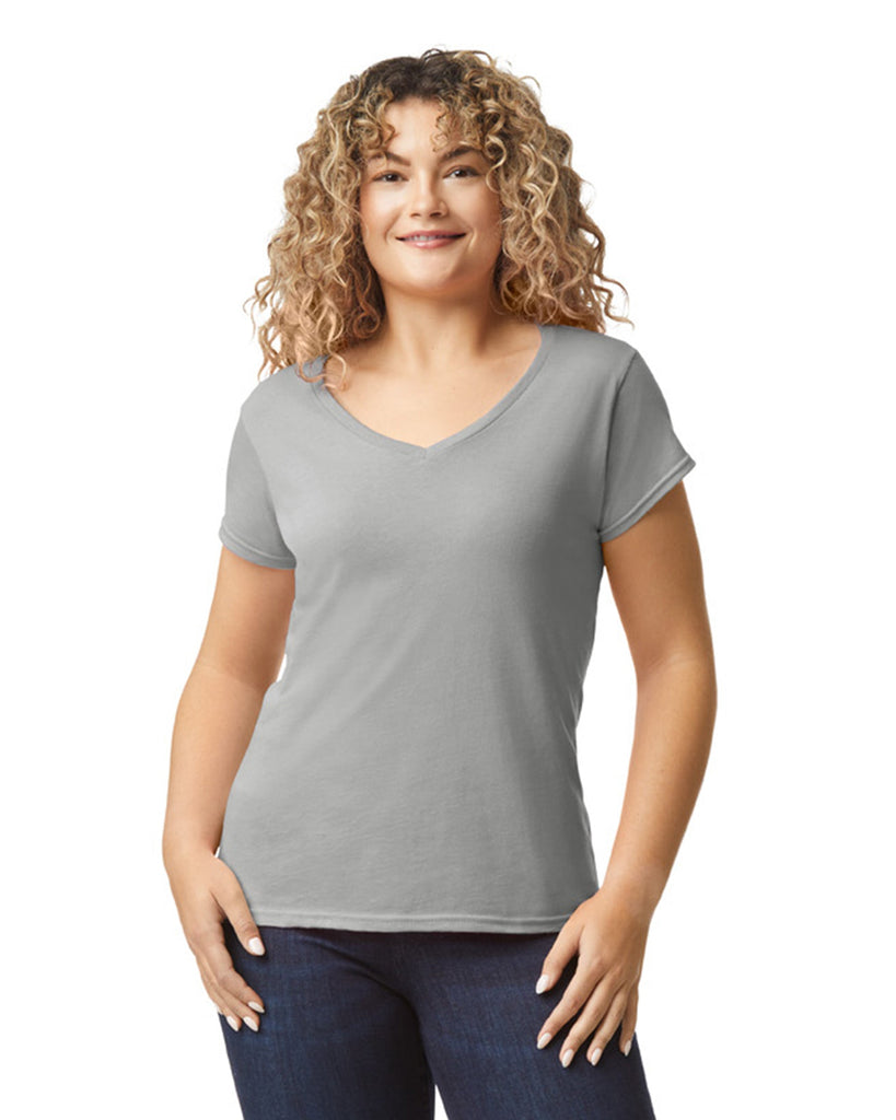 Women's 2X-Large Sport Gray Gildan 64V00L 