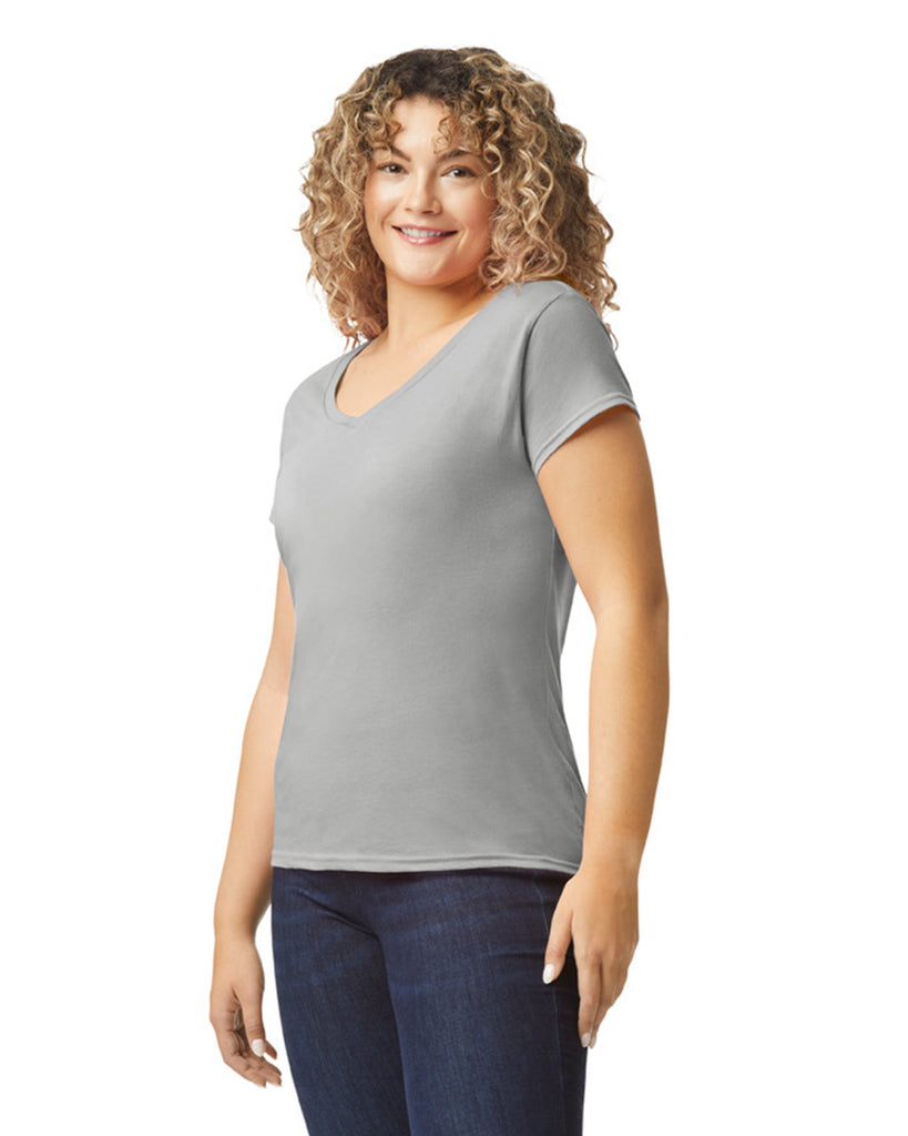 Women's 2X-Large Sport Gray Gildan 64V00L 