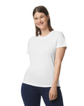 Women's 3X-Large White Gildan 65000L 
