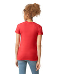 Women's 2X-Large Red Mist Gildan 64001LCVC 