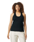 Women's 2X-Large Pitch Black Gildan 64220LCVC 