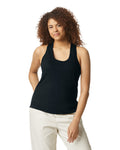 Women's 2X-Large Pitch Black Gildan 64220LCVC 