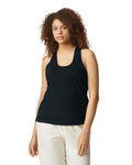 Women's 2X-Large Pitch Black Gildan 64220LCVC 