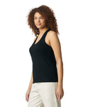 Women's 2X-Large Pitch Black Gildan 64220LCVC 