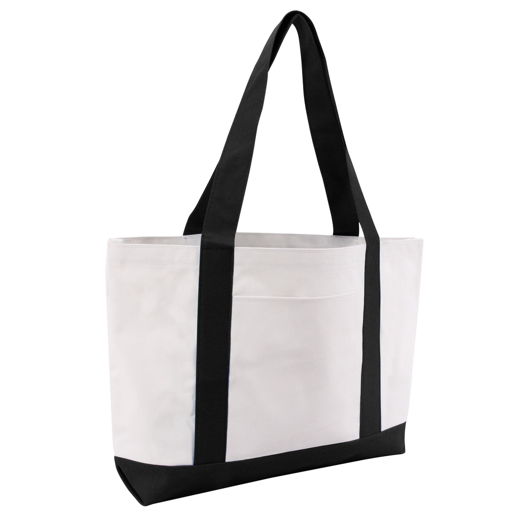 One Size White/Black Liberty Bags 7002 