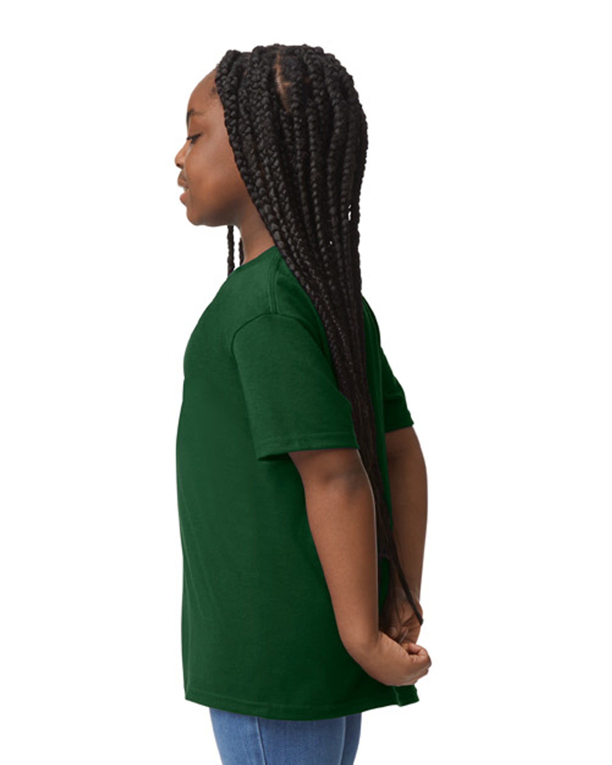 Gildan 8000B DryBlend® Youth T-shirt (Forest Green) – Wholesale