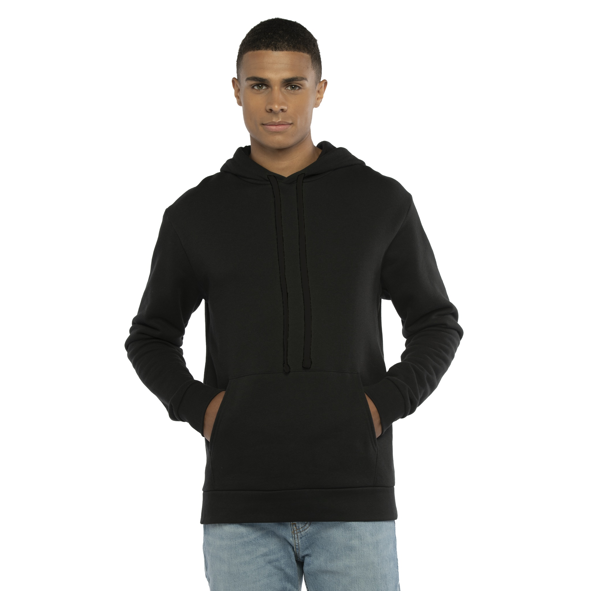 Next Level Unisex Santa Barbara Hoodie (Black/Black