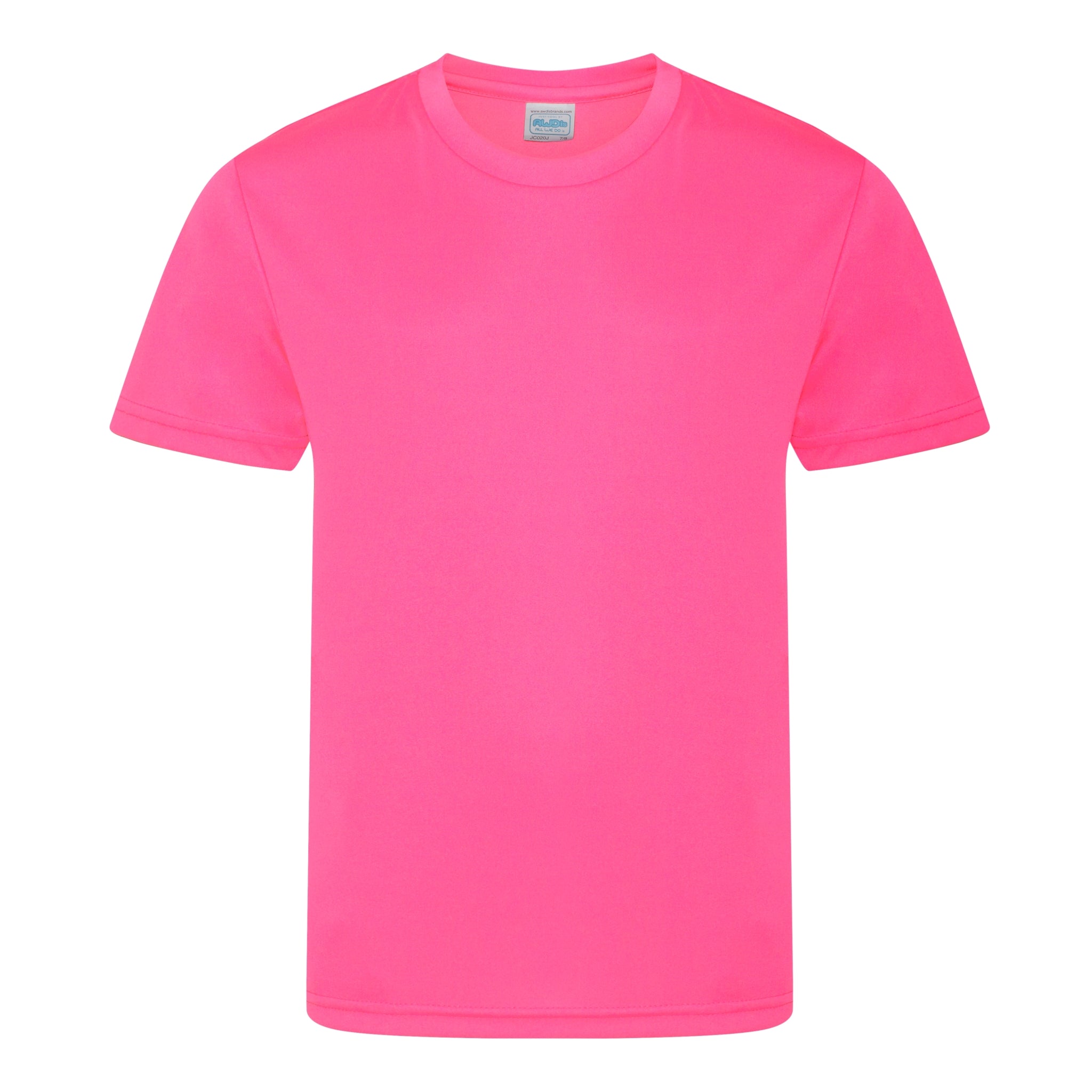 ★WAIKEI★ Color name tag shirt light pink YK21SSSH03 Jerzees Crew Neck 5.3 oz 100% Polyester Cool and Odor