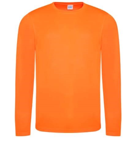 ORANGE RANGE ロンT ホワイト XL AWDis Long Sleeve Cool T (Electric Orange) – Wholesale