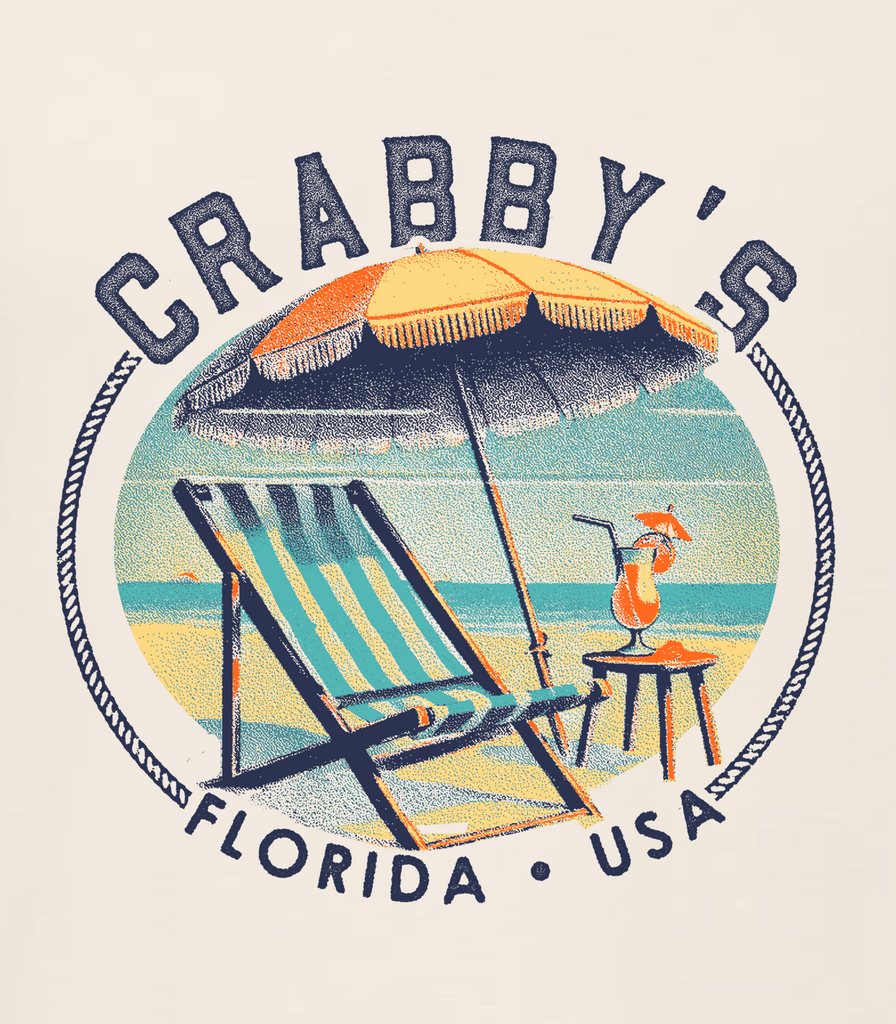 3X-Large Heather Natural Beachside HG Crabby's Crab Beach 
