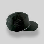 Big Fit Black/Black-White Blank Rope Hats BFPSTP 