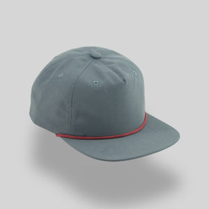 One Size Gunmetal/Burgundy Blank Rope Hats NSS 