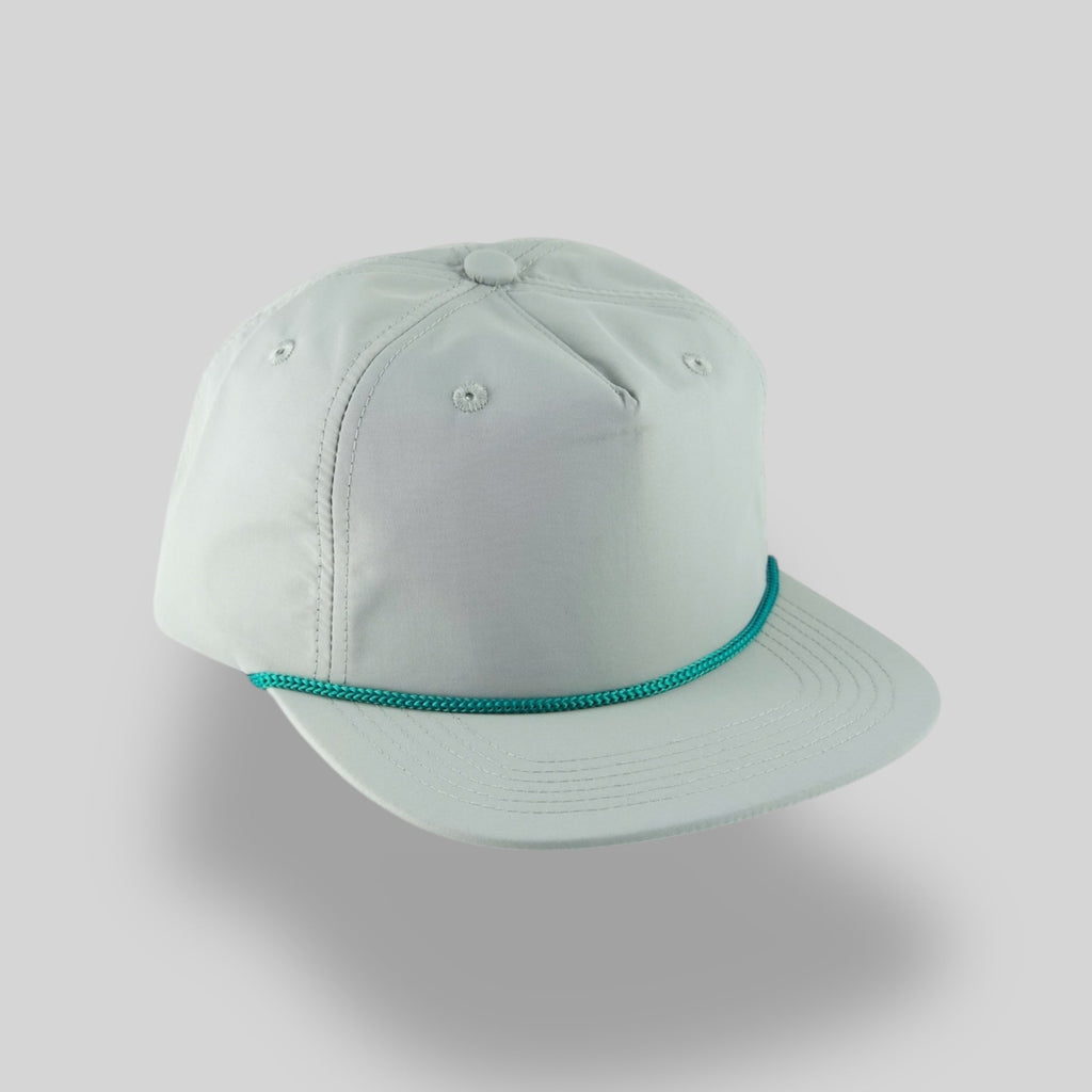 One Size Light Grey/Teal Blank Rope Hats NSS 