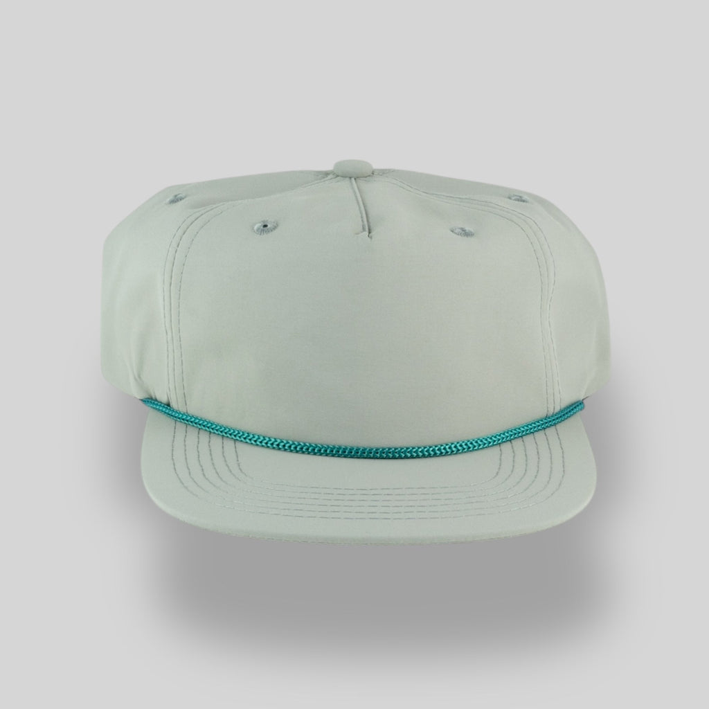 One Size Light Grey/Teal Blank Rope Hats NSS 