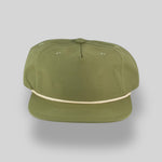 One Size Moss Green/Tan Blank Rope Hats NSS 
