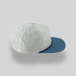 One Size Bone-Steel Blue/Navy Blank Rope Hats NSSP 