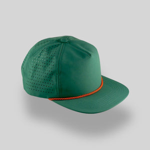 One Size Pine Green/Orange/Black Blank Rope Hats NSSP 