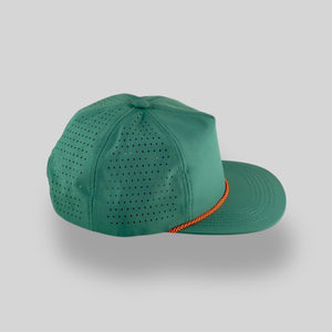 One Size Pine Green/Orange/Black Blank Rope Hats NSSP 