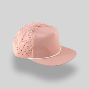 One Size Ripstop Rosa Pink/White Blank Rope Hats NSSP 