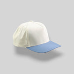 One Size Ivory-Steel Blue Blank Rope Hats P511 