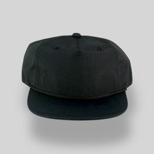 One Size Black/Black Blank Rope Hats PSS 