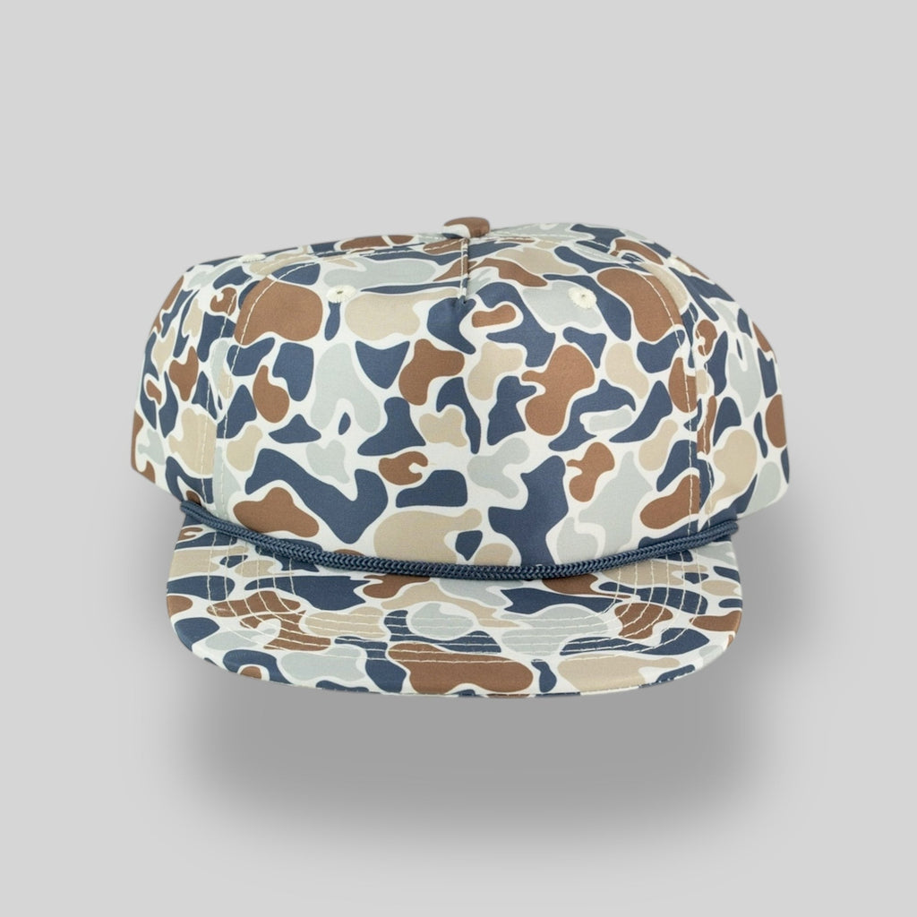 One Size Golf Camo/Navy Blank Rope Hats PSS 