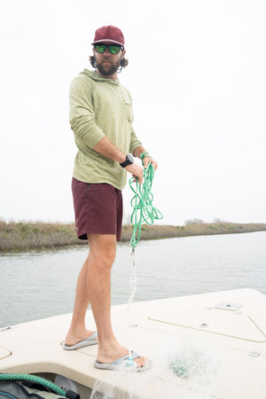 One Size Maroon/White Blank Rope Hats PSS 