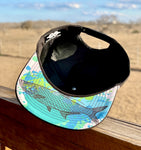One Size Tarpon Black/White Blank Rope Hats PSS 