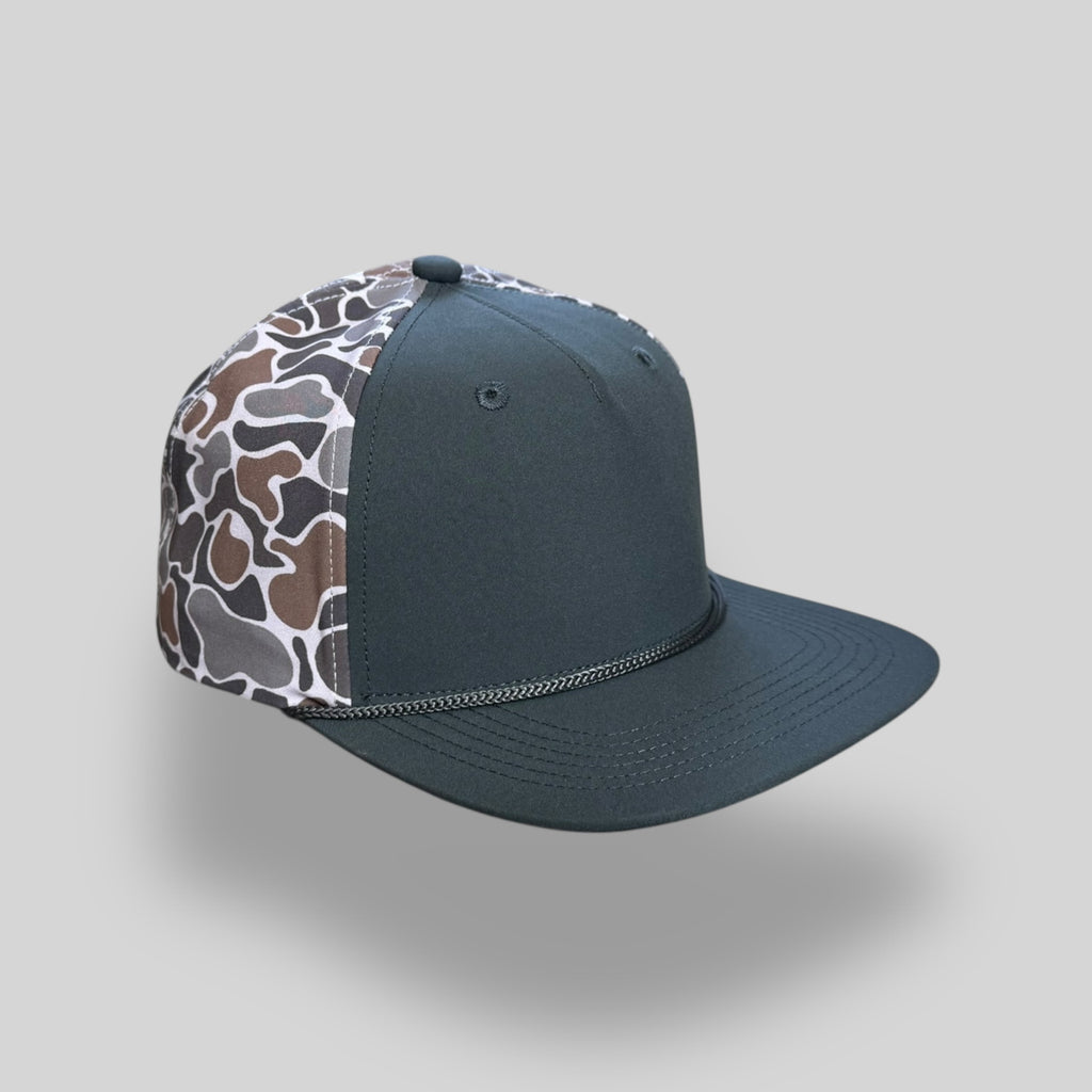 One Size Dark Slate-Smokeshow Camo/Gray Blank Rope Hats PSSP 
