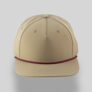 One Size Dark Tan/Burgundy Blank Rope Hats PST 
