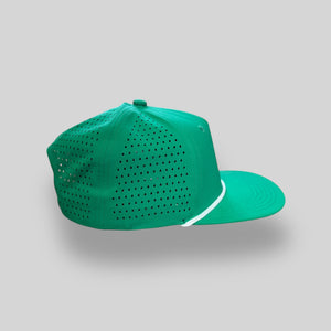 One Size Green/White Blank Rope Hats PSTP 