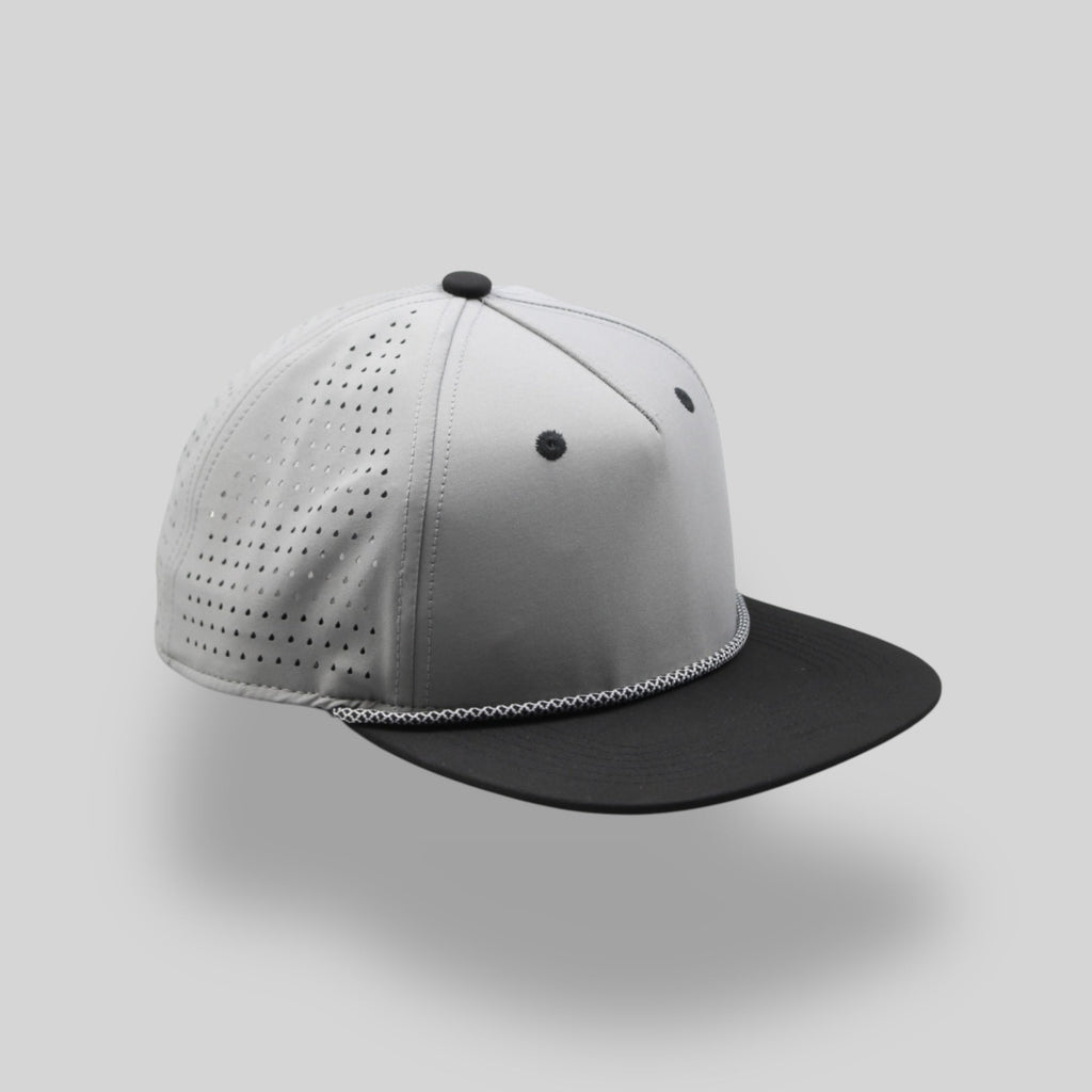 One Size Gray-Black/Gray-Black Blank Rope Hats PSTP 