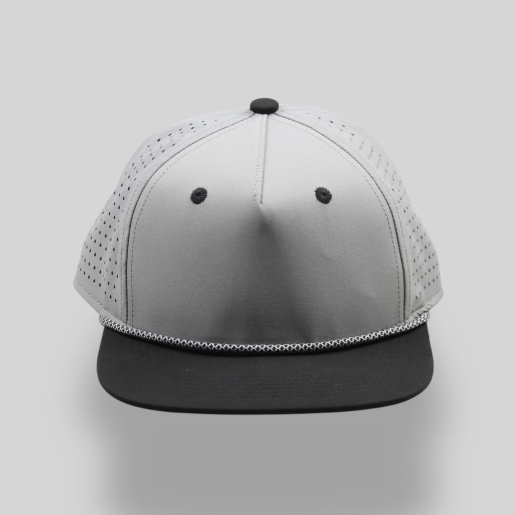 One Size Gray-Black/Gray-Black Blank Rope Hats PSTP 