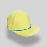 One Size Light Yellow/Cayenne Blue Blank Rope Hats PSTP 