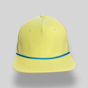 One Size Light Yellow/Cayenne Blue Blank Rope Hats PSTP 