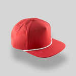 One Size Red/Silver-White Blank Rope Hats PSTP 